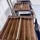Lot 8 chaises tubulaires cuir métal design bauhaus années 70 vintage