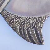 Empty pocket owl in gold and silver metal