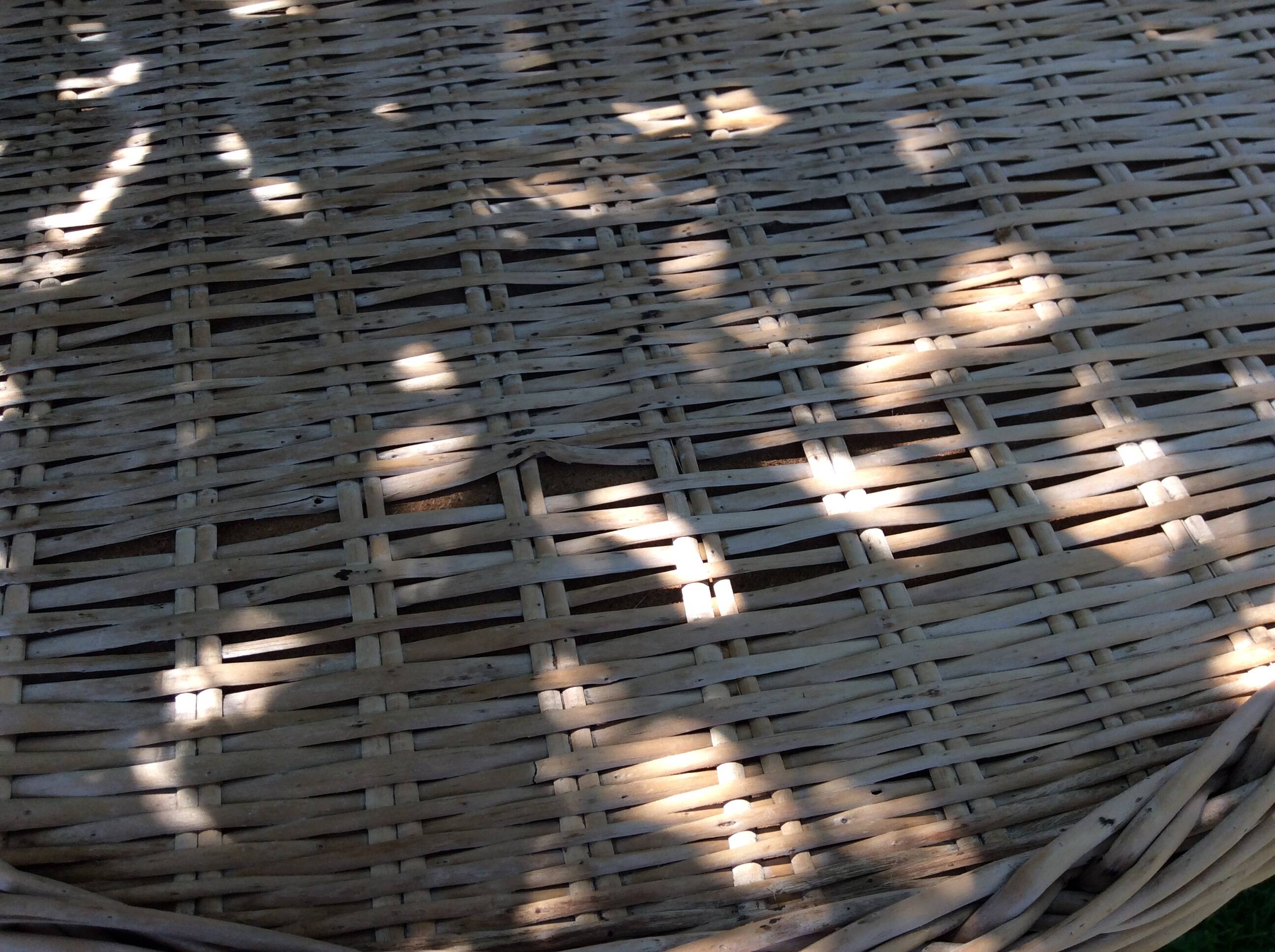 Rattan side table