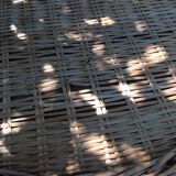 Rattan side table
