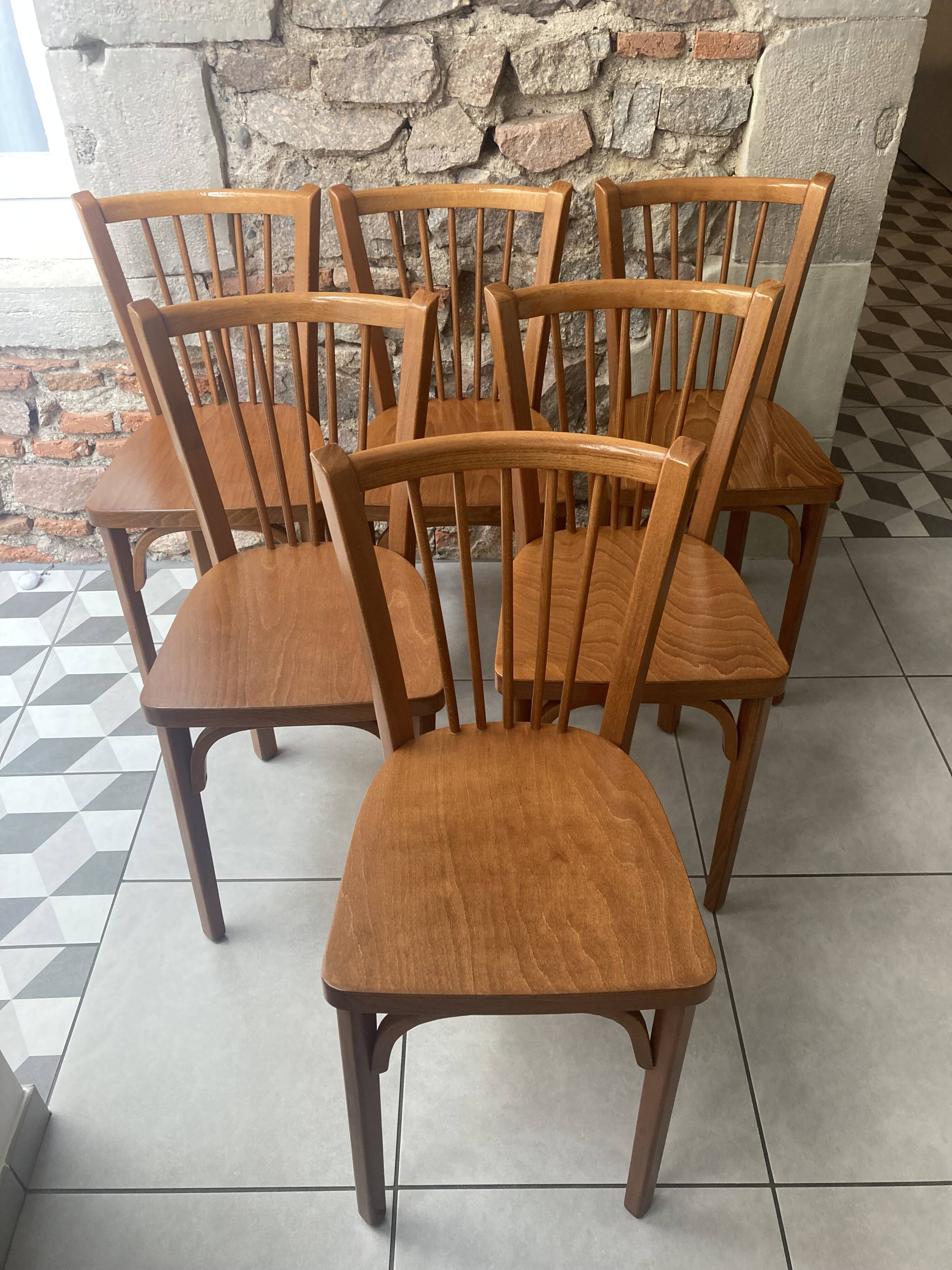 6 Baumann bistro chairs