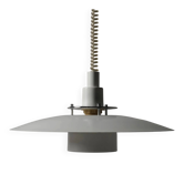 Markslöjd Multi-Layered Pendant Lamp, White Lacquered, 1990s Scandinavian Modern Lighting, Sweden