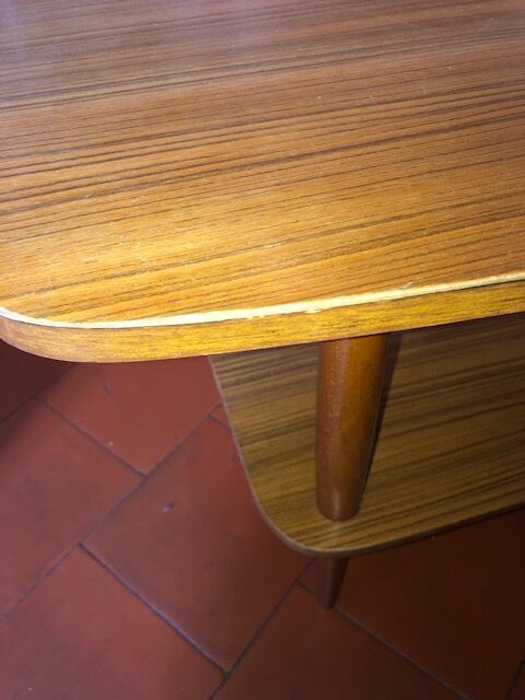 Scandinavian coffee table compass foot