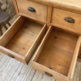 XXL solid oak counter sideboard
