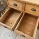 XXL solid oak counter sideboard