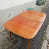 Vintage table with built-in extension