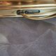 Plexiglas and brass lamp