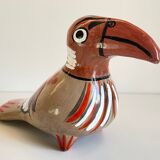 Ceramic vintage exotic bird