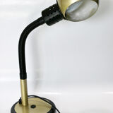 Tablle lamp or desk aluminor 1970's rare golden color