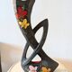 Vase forme libre lava et email design années 60