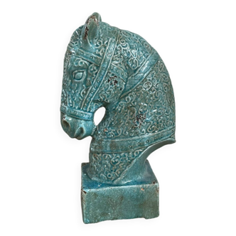 Buste cheval en céramique
