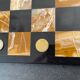 Mexican handcrafted chessboard. Made of stone. Mint condition. 40x40x1.4 cm. 6.5 kg.
