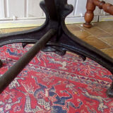 Bistro table, 1900, cast iron foot and marble top.