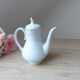 Faience coffee maker floral pattern, pouring coffee maker bohemian style