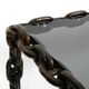 1970s XL Coffee Table Made of Nautical Iron Chain and a Thick Smoked Glass