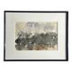 Paul BUTTI, The scrubland below Nîmes 1986. Watercolor on paper