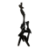 Large abstract sculpture in painted wood