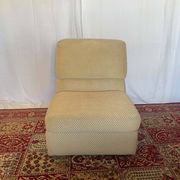 Vintage Swann armchair in textured beige fabric – 1970s