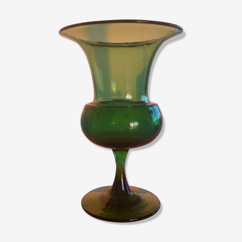 Large translucent green vase/pot