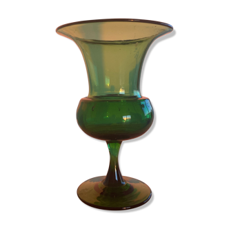 Large translucent green vase/pot