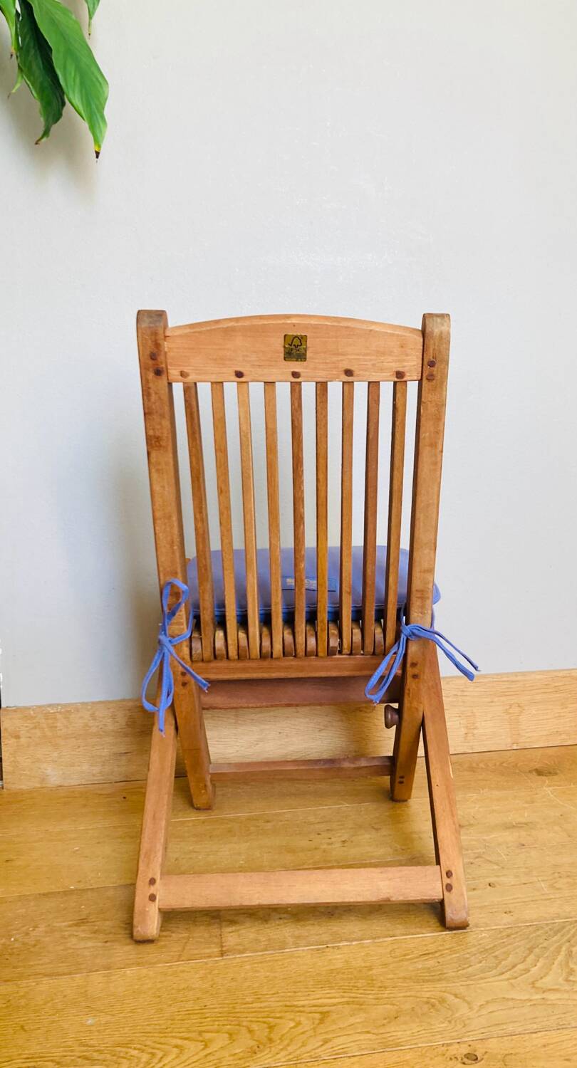 Scandinavian Vintage Folding Garden Chair for Children, Made in Denmark