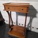 Lyre bedside table in solid cherry wood