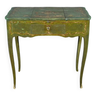 Small Painted Oak Dressing Table, Louis XV style – Late 18th century