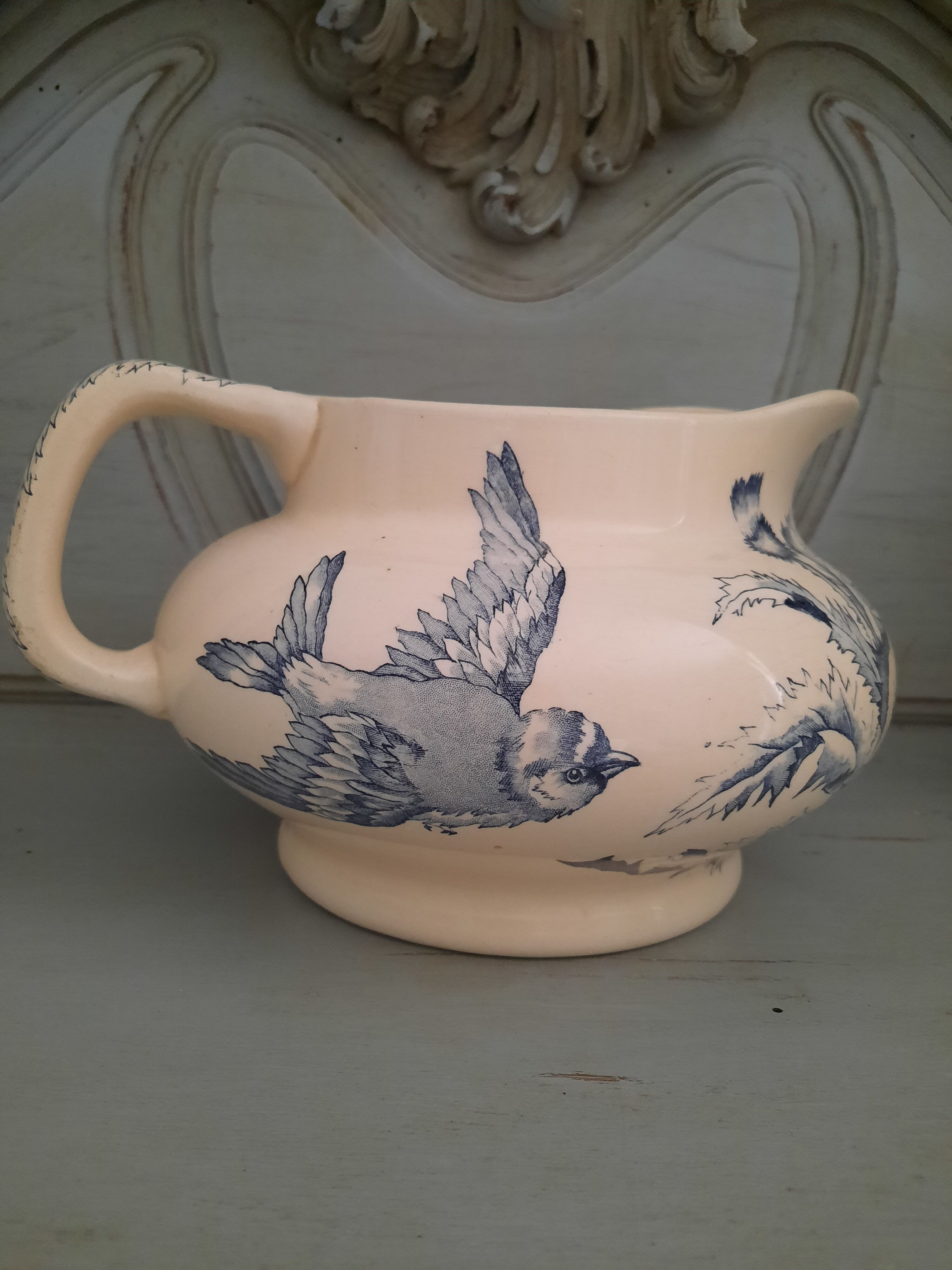 Broc in earthenware iron earth longchamp model thistle