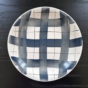 Black and white checkered dish