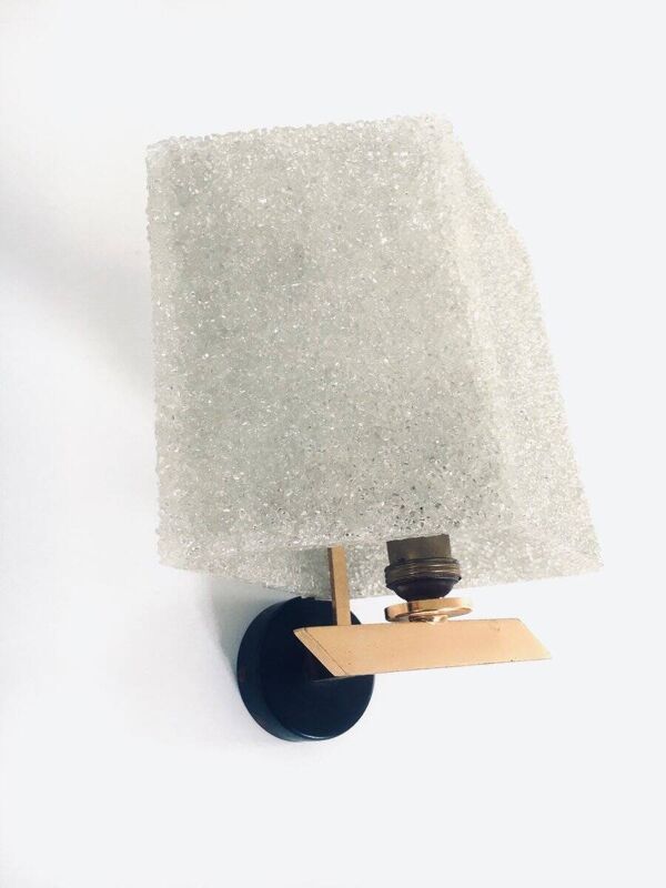 French Flush Mounted Wall Lamp Set, 1960s, Set of 2