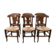 Set de 6 chaises paillées Louis Philippe