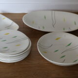 Set of Salins earthenware dishes