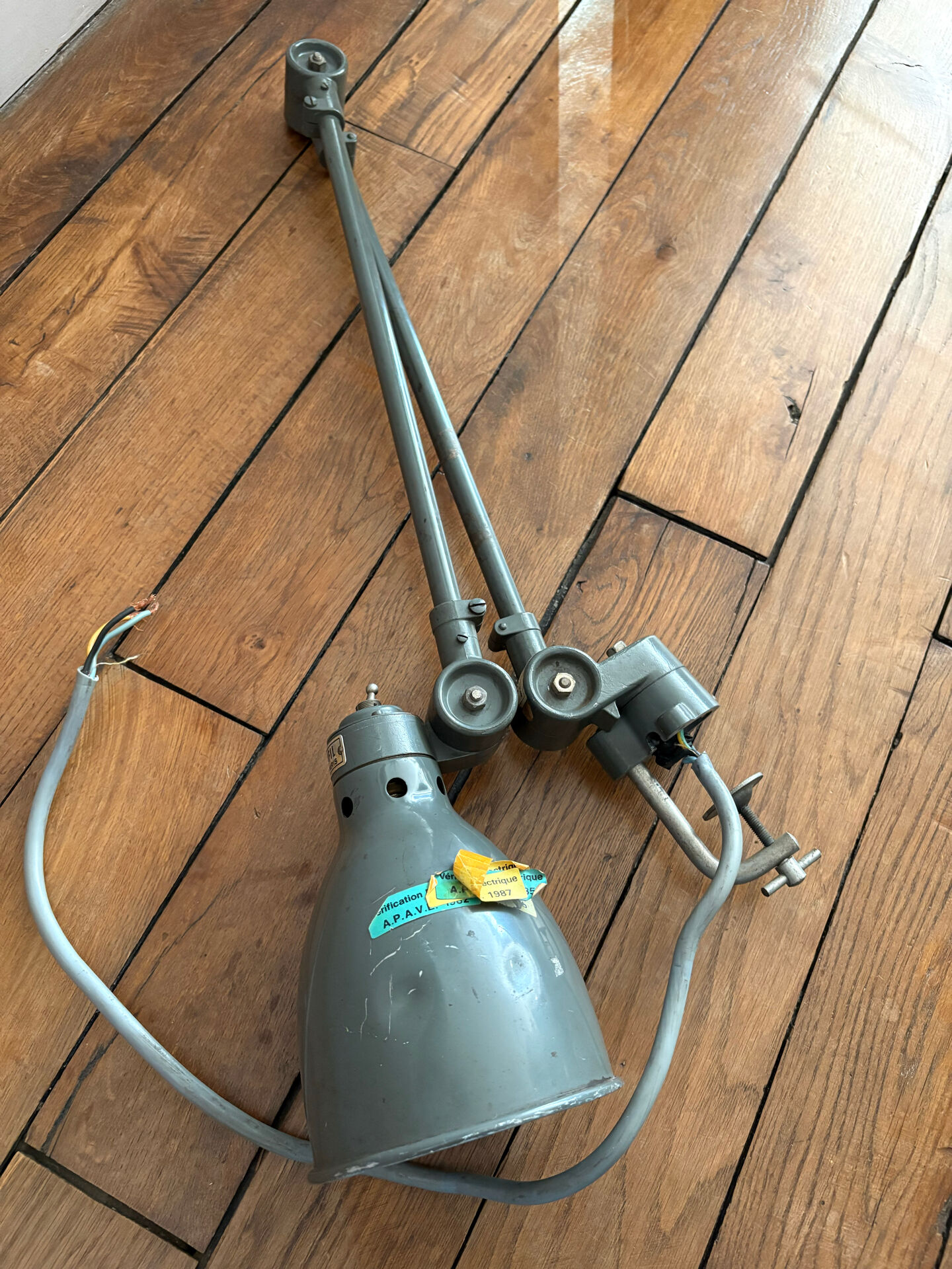 Industrial lamp architect workshop SANFIL Paris 1950
