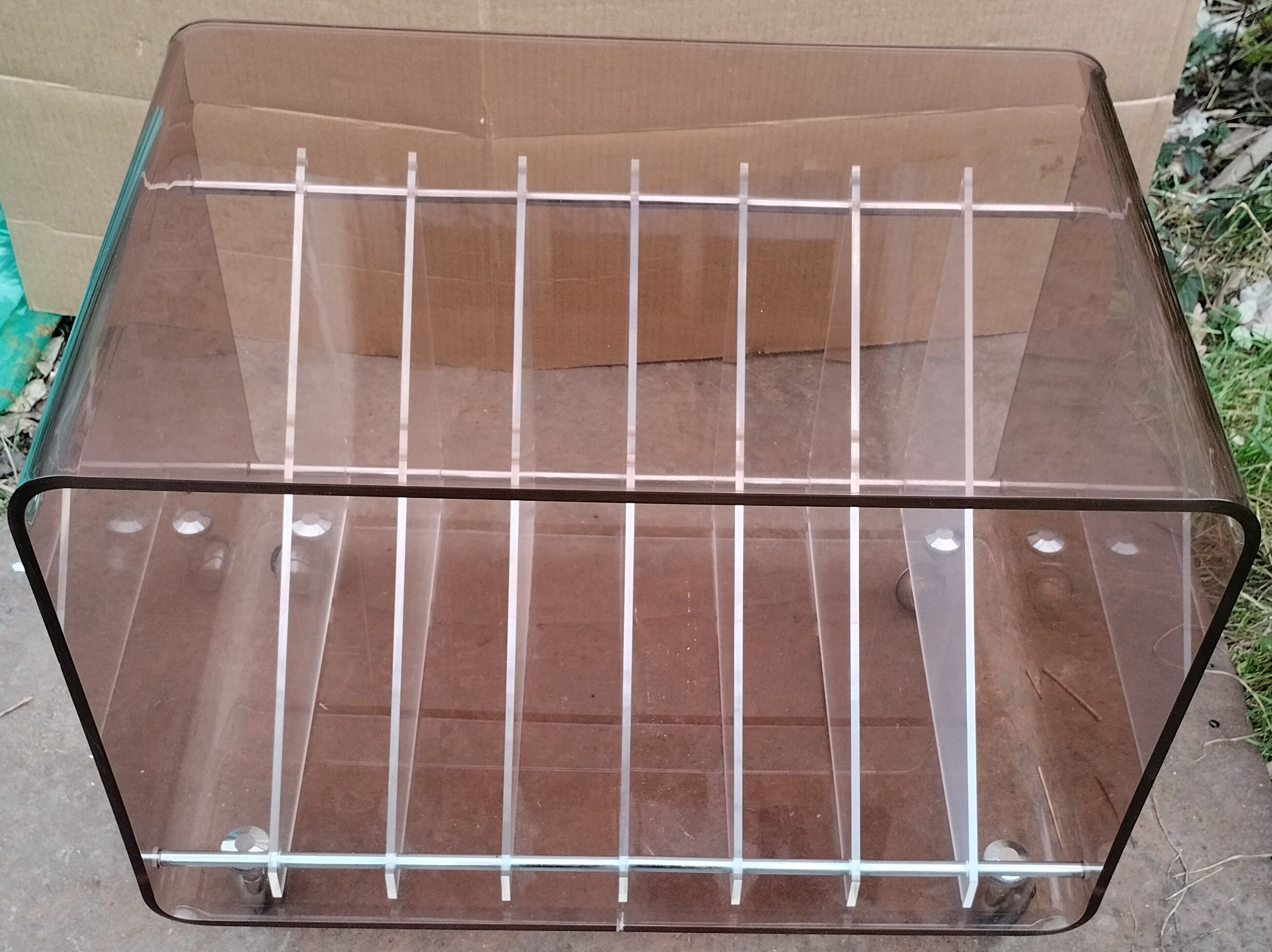 Coffee table with wheels, vinyl range - Designer Michel Dumas