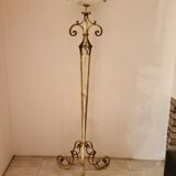 Lampadaire tripode années 40 en fer forgé