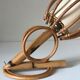 Rattan wall lamp vintage design 60 s