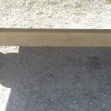 Solid oak monastery table raw wood.