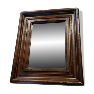 Miroir ancien en bois massif style Huguenot
