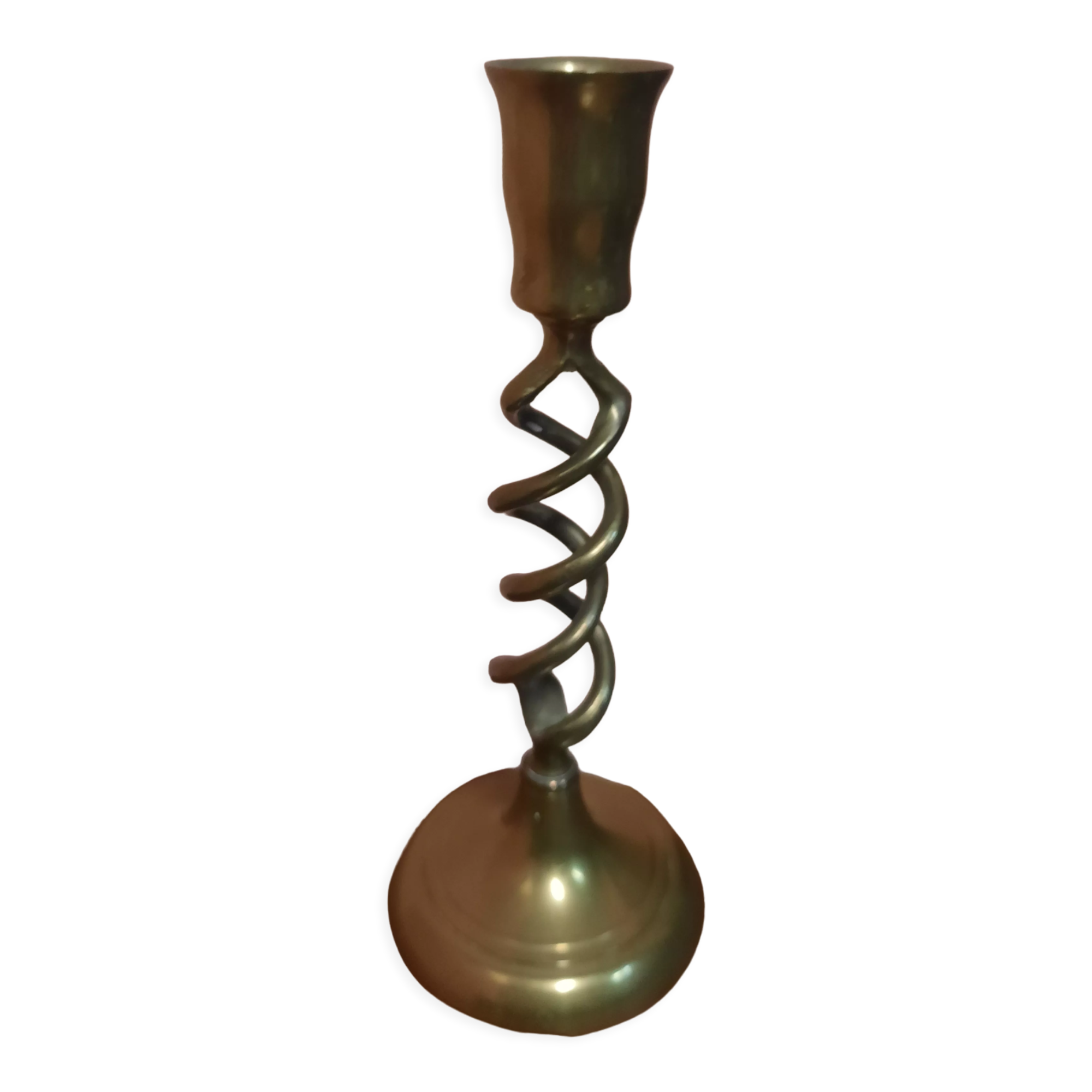 Golden candle holder