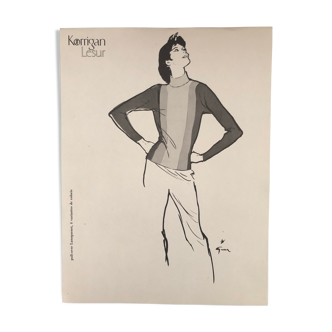 Fashion illustration 1957 René Gruau