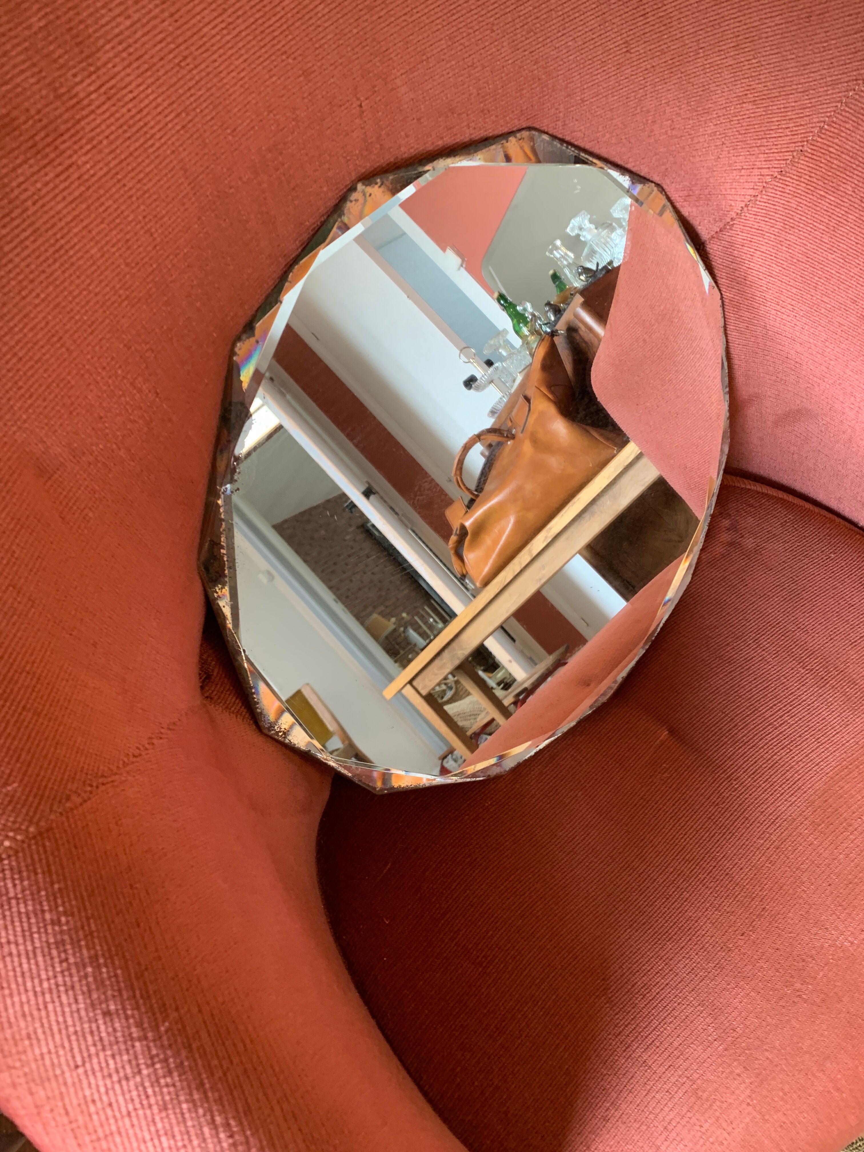 Starry bevelled mirror 37cm