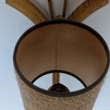 Pair of Louis Sognot rattan wall lights
