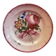 Eastern Faience Plate from St Clément Les Islettes, flowers..Ø 22.5 cm