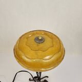 Art Nouveau wrought iron lamp