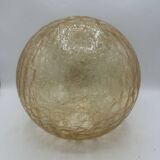 Globe luminaire verre craquelé