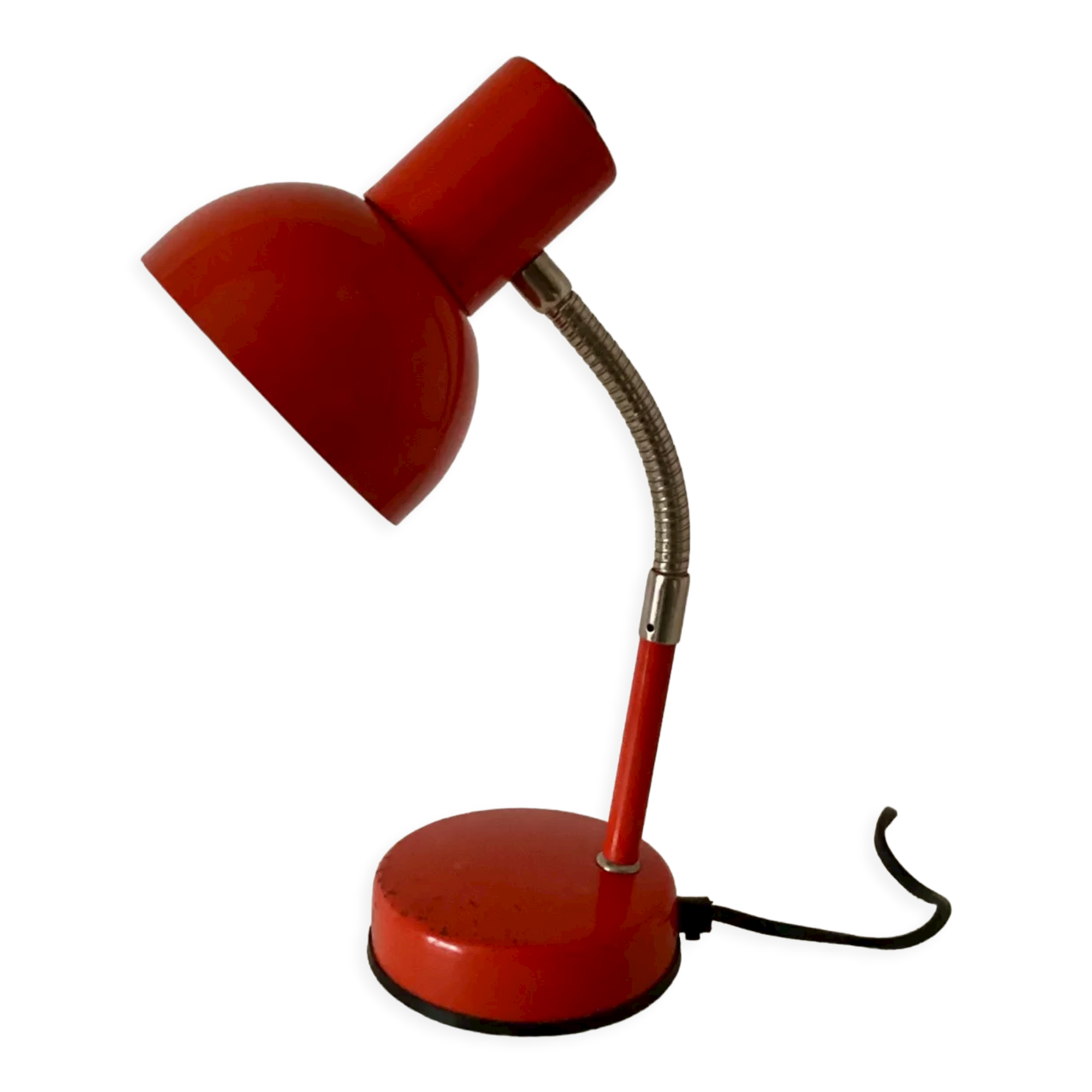 Red metal lamp