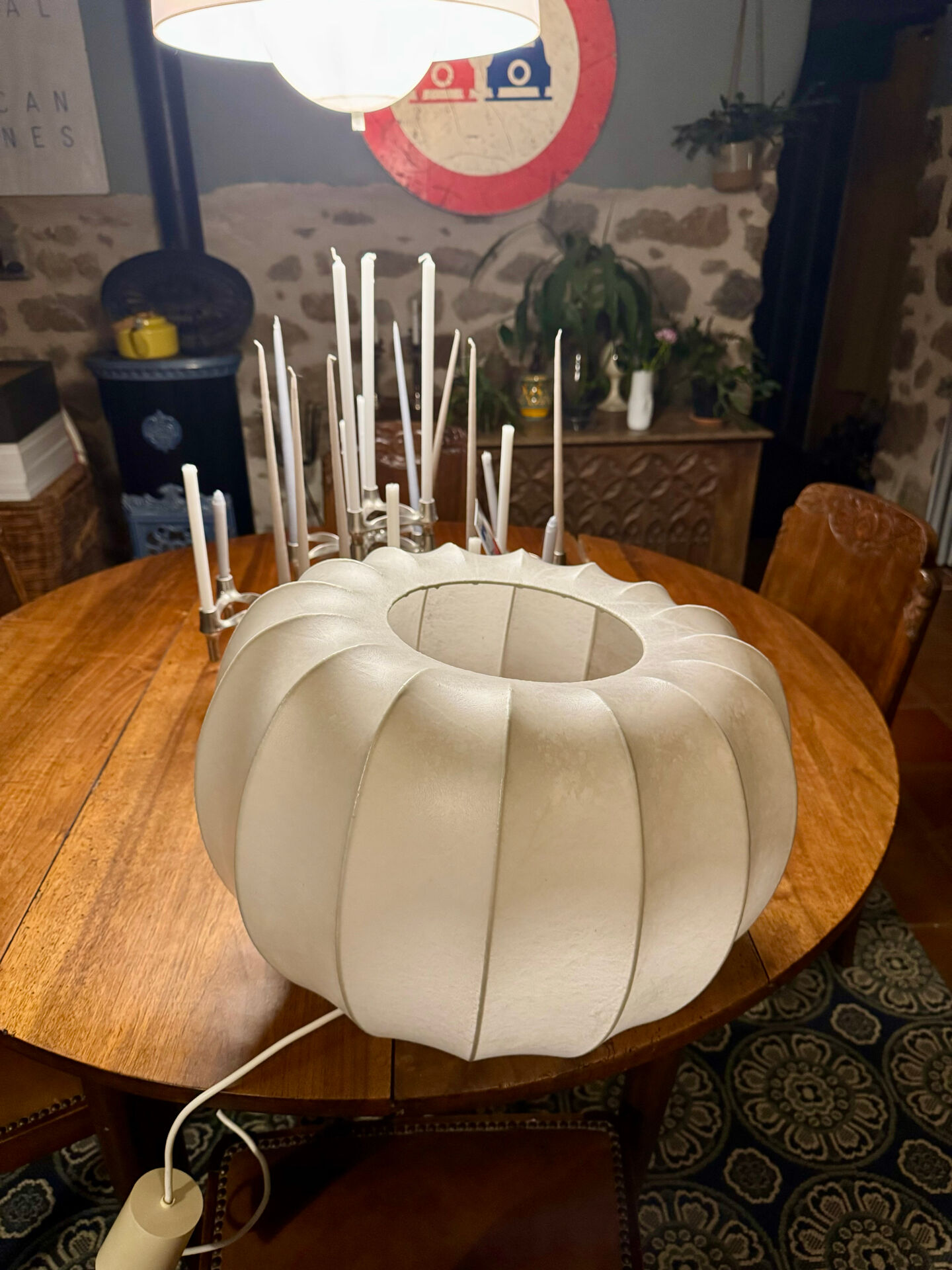 Large "Cocoon" pendant – Design by Goldkant Leuchten (1960s)