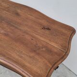 Louis XV style mid-style table in solid walnut