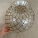 Suspension in mother-of-pearl and vintage brass