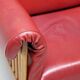 Johannes Andersen modern mid-century Danish canapé in rosewood and burgundy leather